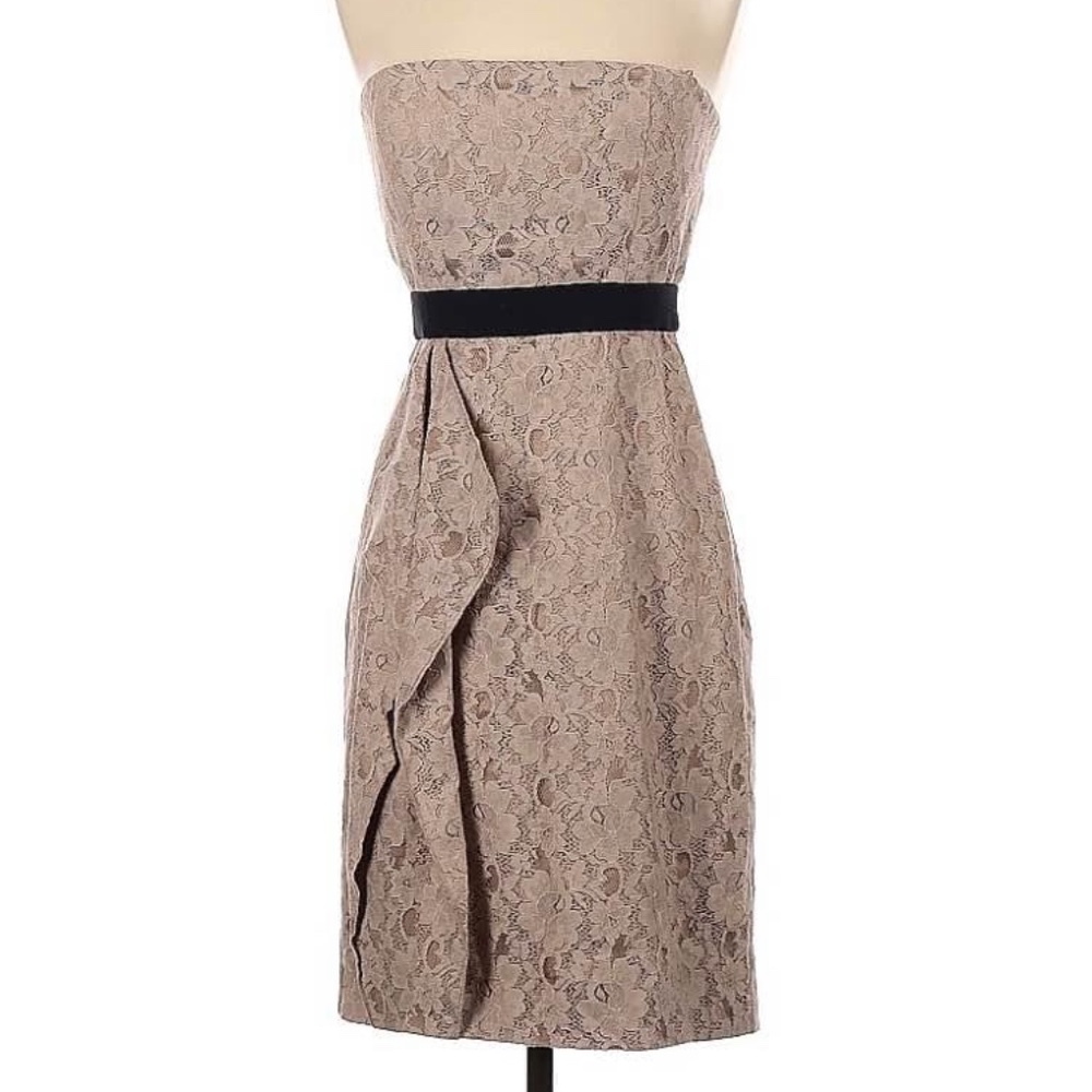Mocha Lace Formal Dress